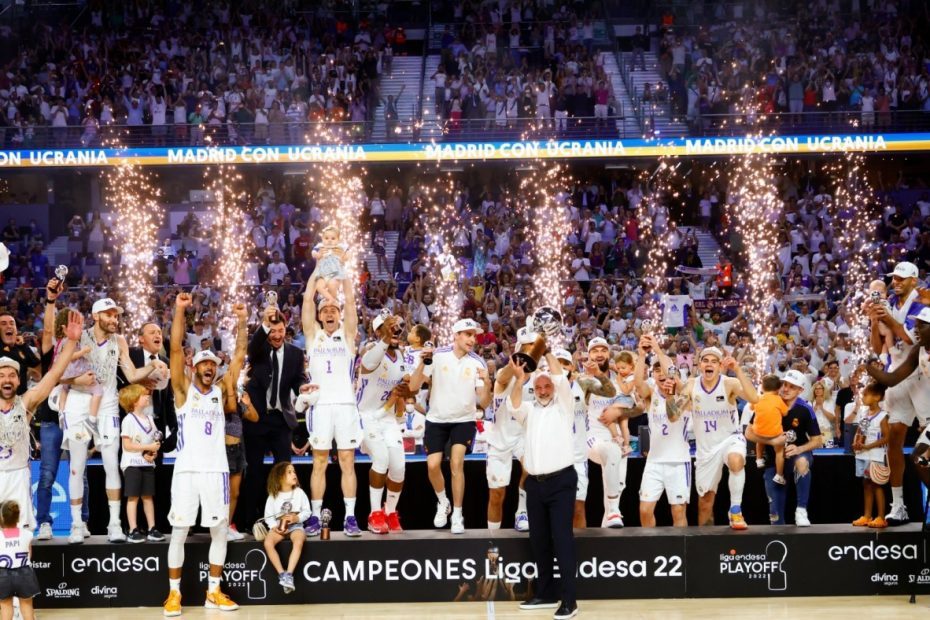 El Real Madrid gana la liga de baloncesto