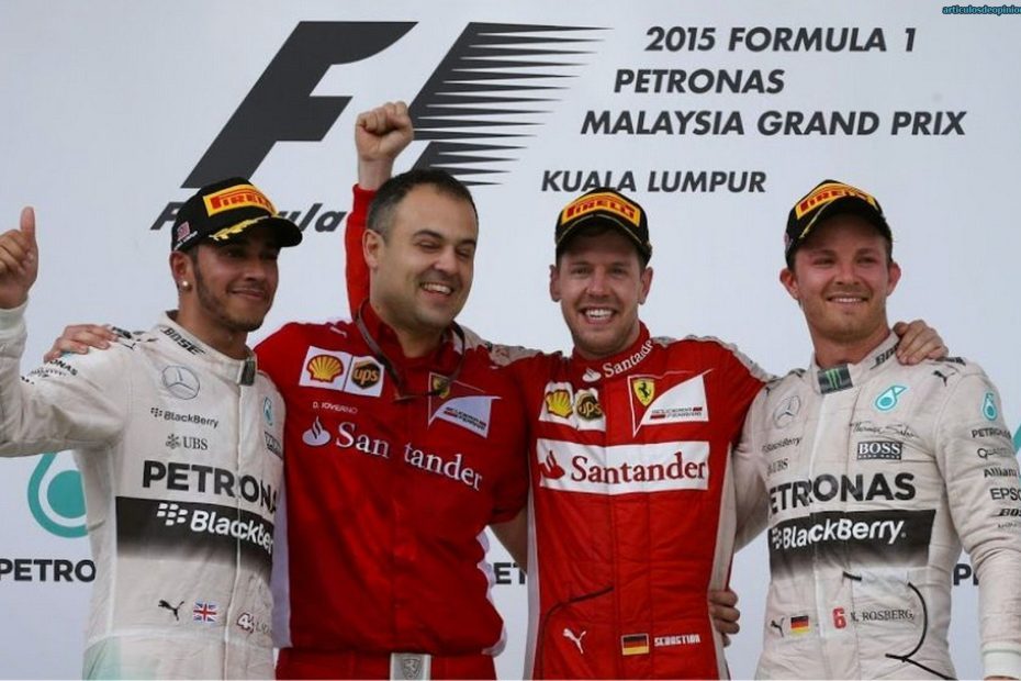 Vettel y Ferrari ganan 2 años después