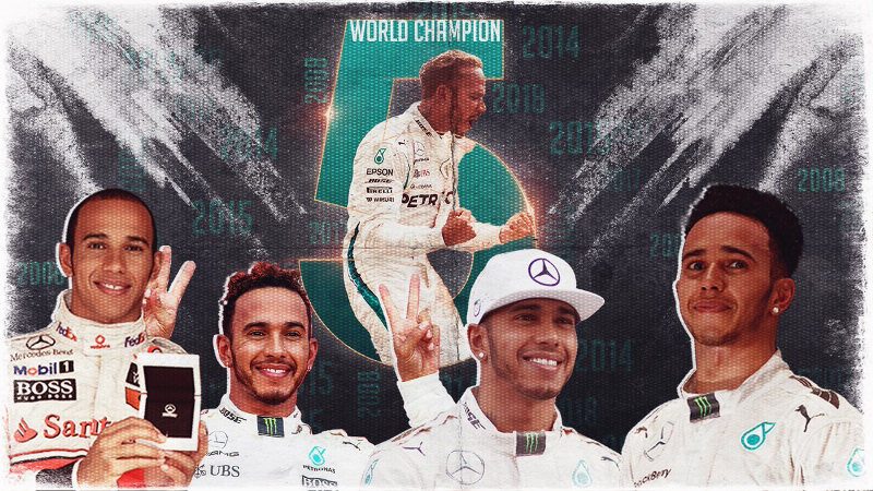 Hamilton pentacampeón del mundo de F1