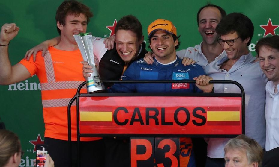 Primer podio de Carlos Sainz para la historia